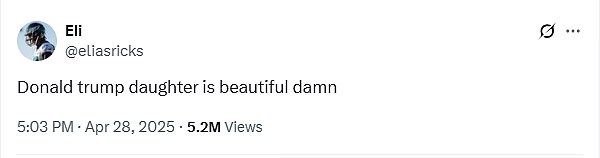 Rickovu ljubavnu notu za Trumpa na X je gledalo više od 5 milijuna ljudi u manje od mjesec dana