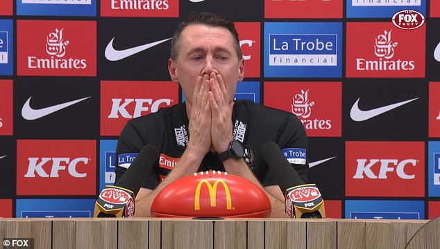 McRae je prolio suze u svojoj konferenciji za novinare nakon meča kada govori o Selwoodu