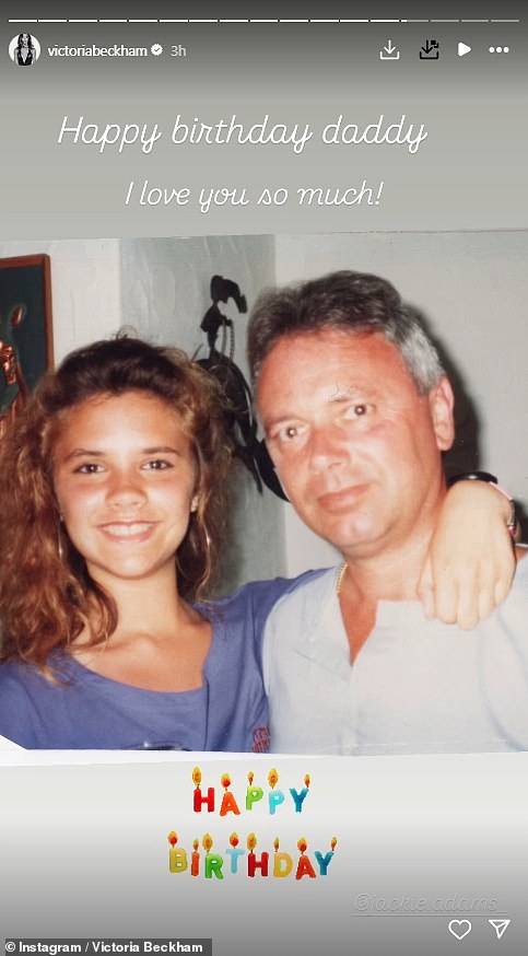 Dizajner je podijelio niz slatkih obiteljskih slika dok je Tony u nedjelju navršio 78 godina, a Brooklyn je primjetno predstavio jedan od pucanja unatoč rastućim napetostima u obitelji