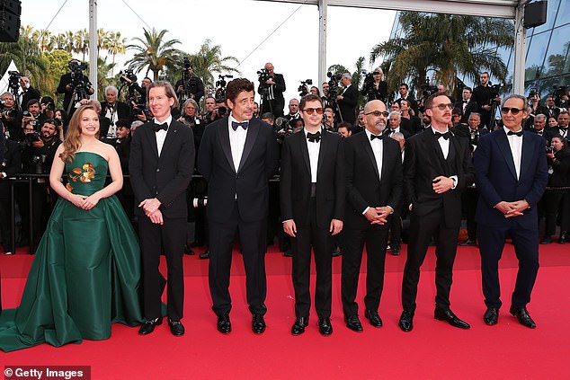 Mia Threapleton, Wes Anderson, Benicio del Toro, Michael Cera, član porote, Abu Bakr Shawky, Jeffrey Wright, Benedict Cumberbatch i Alexandre Desplat