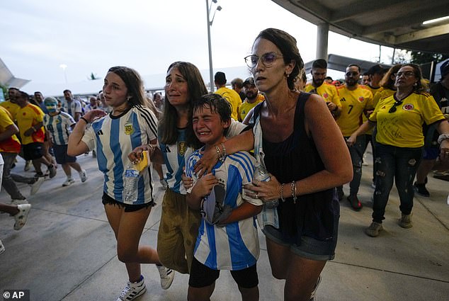 The Copa America final was delayed by 80 minutes because ticketless fans tried to break into the stadium