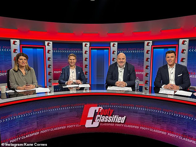 Footy identiteti Caroline Wilson i Kane Cornes (obje na slici s lijeve strane) su uvjereni da će se Martin u nekom kapacitetu vratiti u AFL ove sezone