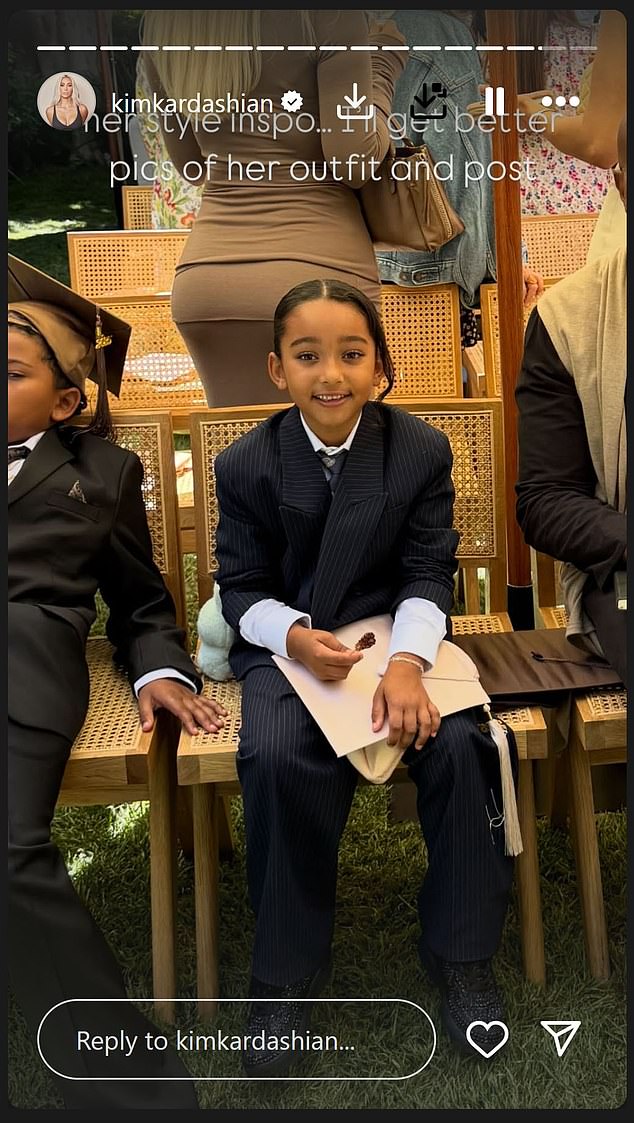 Njezina su djeca bila u prvom redu za tu priliku