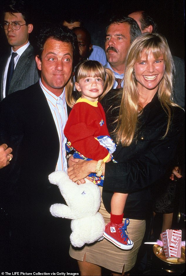 Joel, Christie Brinkley i njihova kći Alexis Ray Joel 1988.