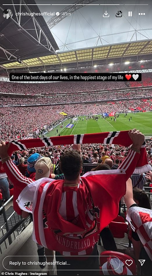 Reality Star, 32, koja je primijećena kako ljube američku plesačicu, 22 godine, na njihovom nedavnom meksičkom bijegu, prišla je na svoje Instagram priče sa pucanjem sebe u gomili na Wembleyju