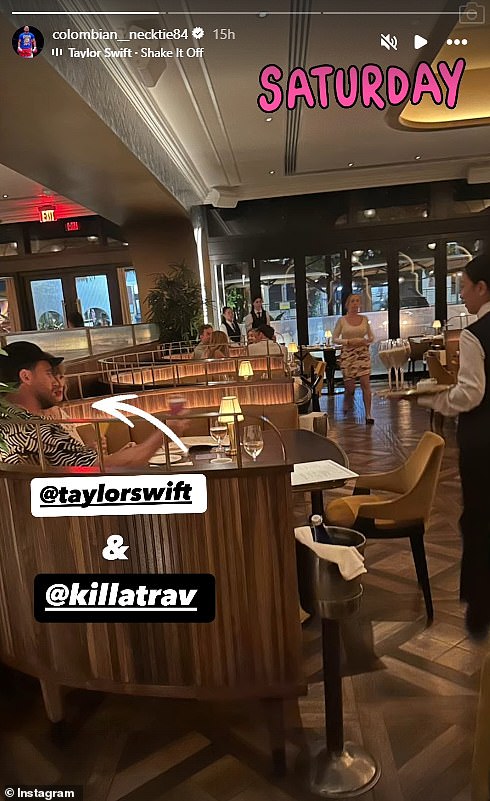 Ljubavne ptice primijećene su u Harryjevom baru i restoranu u West Palm Beachu, gdje nisu poštedjeli troškove, naručivši širenje raznih jela.