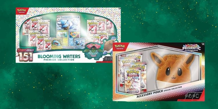 Amazon UK Pokemon TCG 151 i Prizmatične evolucije zbirke na zalihama – dostupne putem zahtjeva za pozivnice
