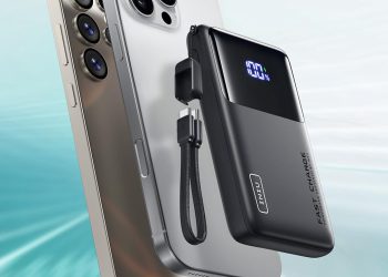 Banka napajanja u iznosu od 13 USD 10.000mAh 45W uključuje odvojivi USB Type-C kabel kabela