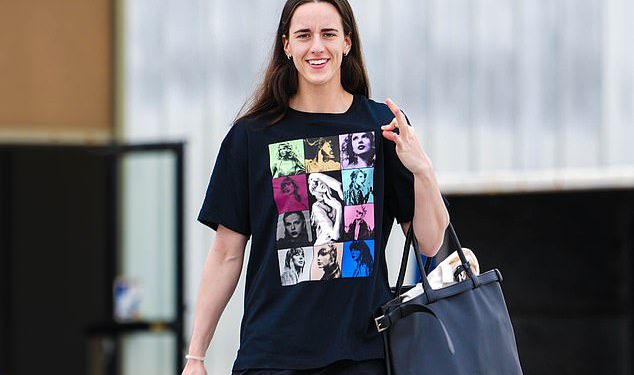 Caitlin Clark ulazi u masivnu navijačku bazu Taylor Swift kao ozlijeđena zvijezda WNBA pokazuje “Najbolju košulju na svijetu”