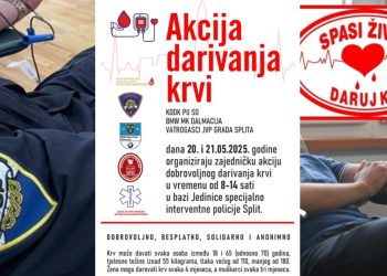 Daruj krv u Splitu 20. i 21. svibnja: Pridružite se i spasite život
