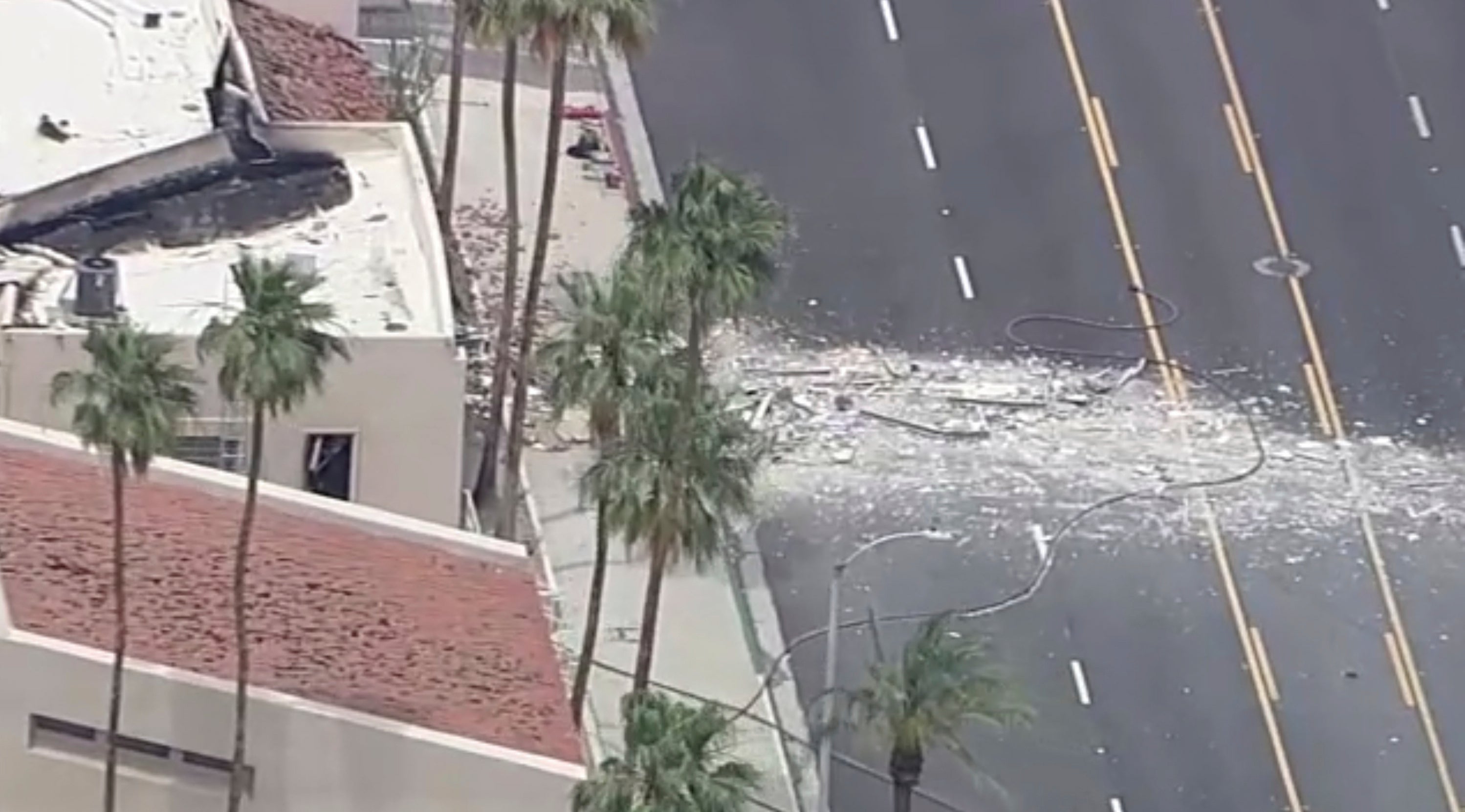 Zračni prikaz posljedica eksplozije