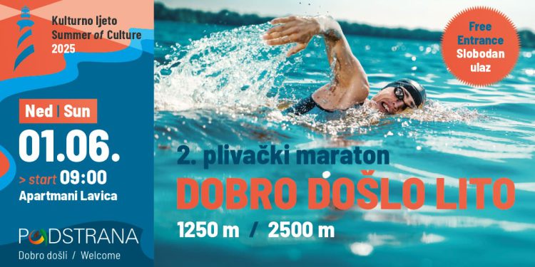 Drugi plivački maraton „Dobro došlo lito“ u Podstrani