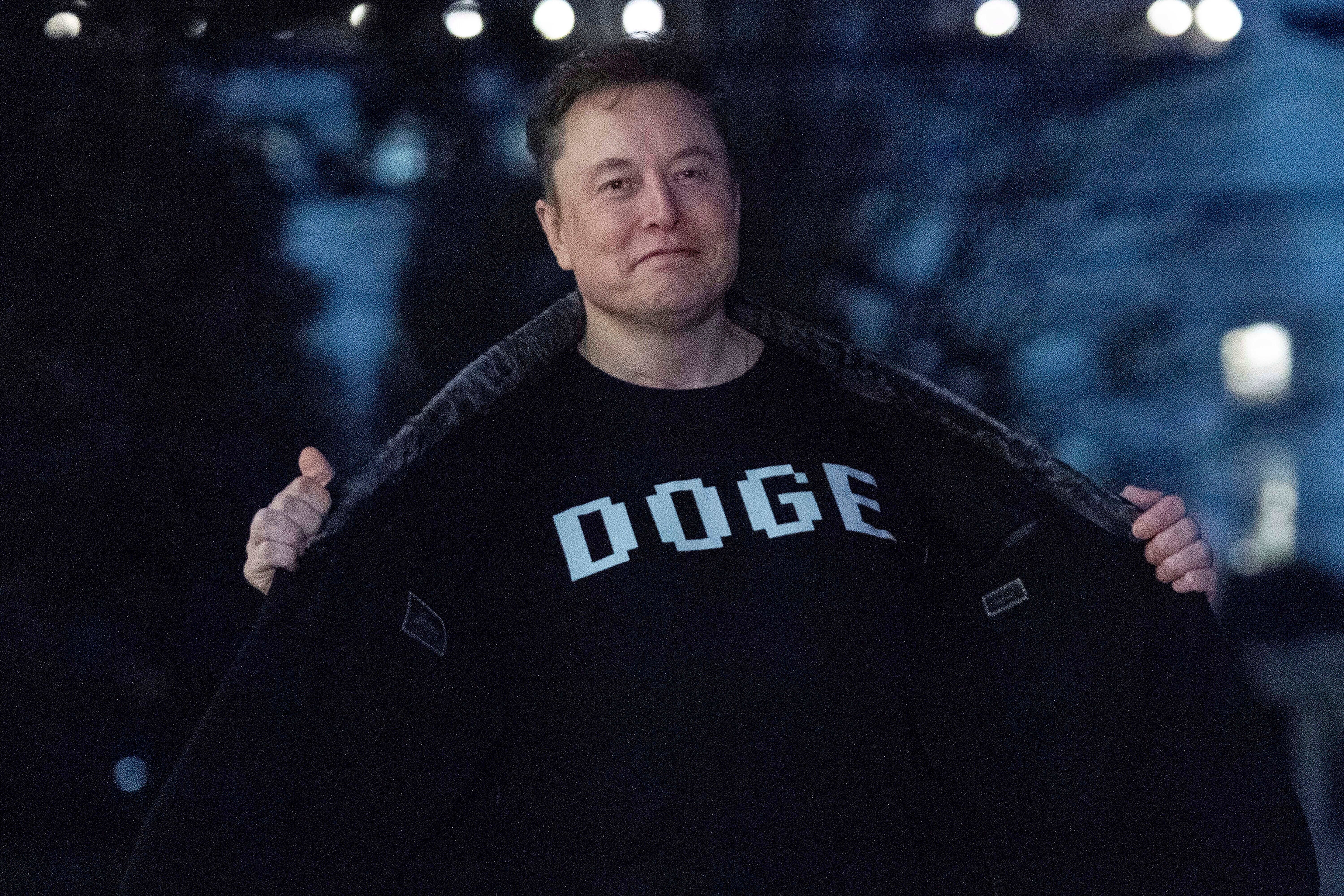Elon Musk, sportski majica u Bijeloj kući 9. ožujka 2025