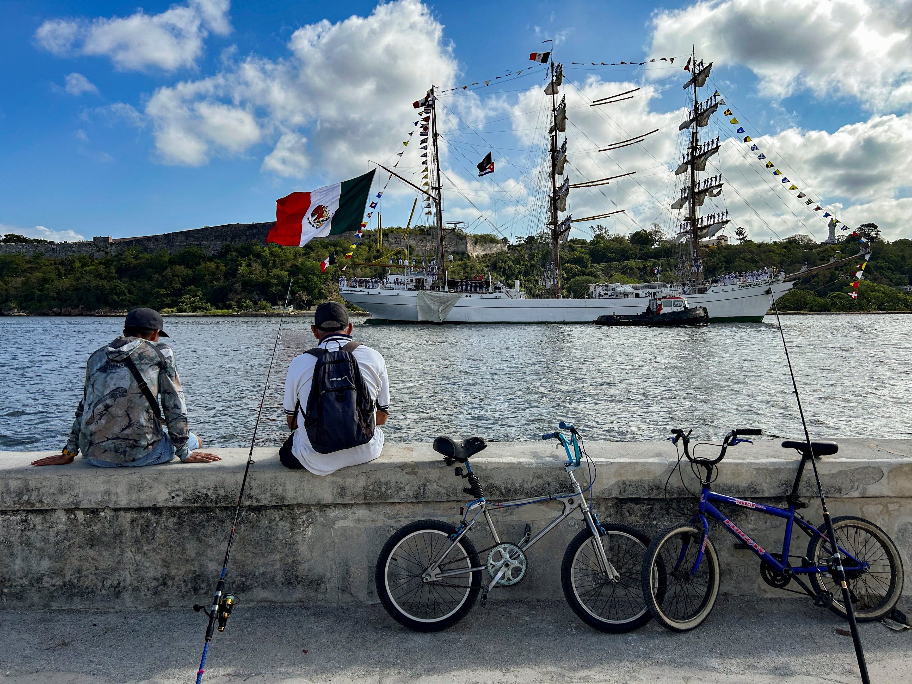 Cuauhtemoc pristajanje u luci Havana 28. travnja ove godine