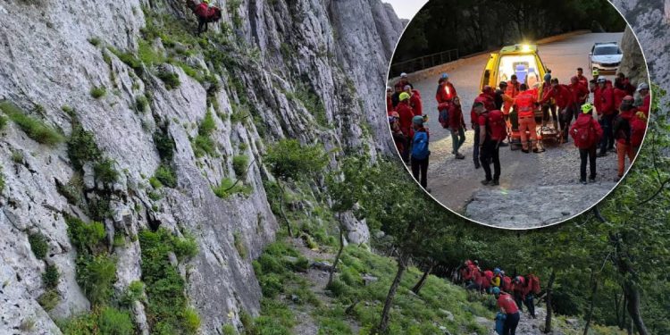 HGSS Zadar spašavao stranog turista u Paklenici