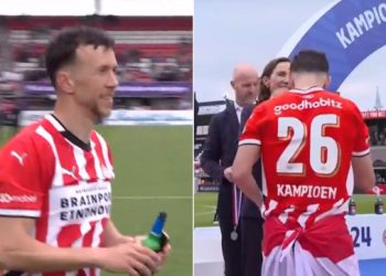 Hladna piva u ruci, hrvatska zastava oko pasa: Pogledajte kako je Perišić proslavio naslov prvaka s PSV-om (VIDEO)