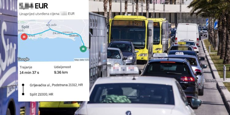 Javio nam se vozač Ubera iz Splita: ‘Evo sada objavite za koliko novca mi vozimo u našem gradu!’