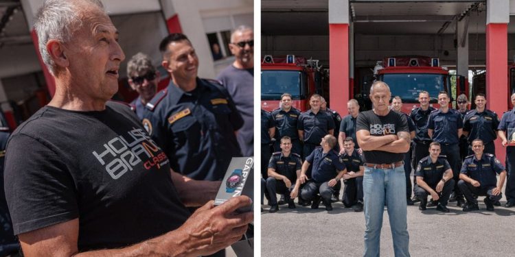 KAKVE SCENE IZ SPLITA Ovaj čovjek nakon 13.746 dana nesebične službe odlazi u mirovinu. Pogledajte kakav doček su mu priredili kolege