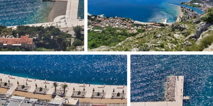 Konačno se bliži dan koji Omiš čeka godinama: Ovako izgledaju riva i luka, snimili smo ih s Fortice