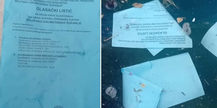Kud plove “vaši” glasovi? Glasački listići dva dana prije izbora završili u moru kod Pučišća na Braču!