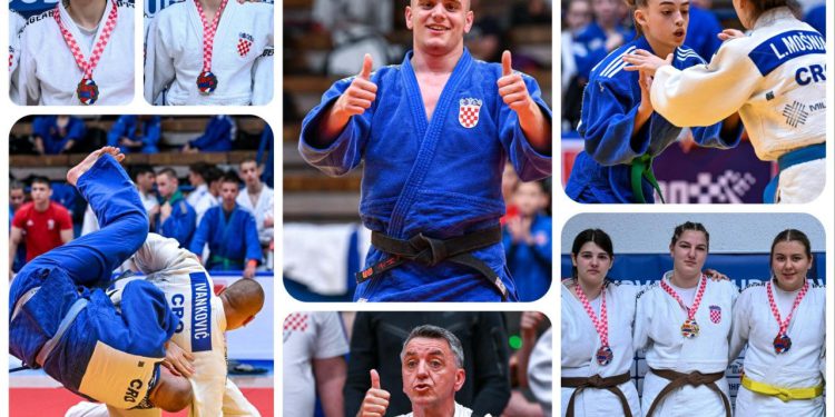 Leona Niketić iz Judo kluba Dubrovnik i Borna Butijer iz Judo kluba Fortitudo juniorski prvaci Hrvatske