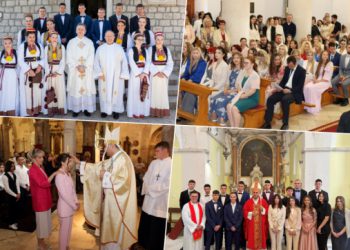 Lijepa mladost: Krizme u Čari, Rožatu, Veloj Luci, Korčuli, Smokvici i na Grudi (FOTO)