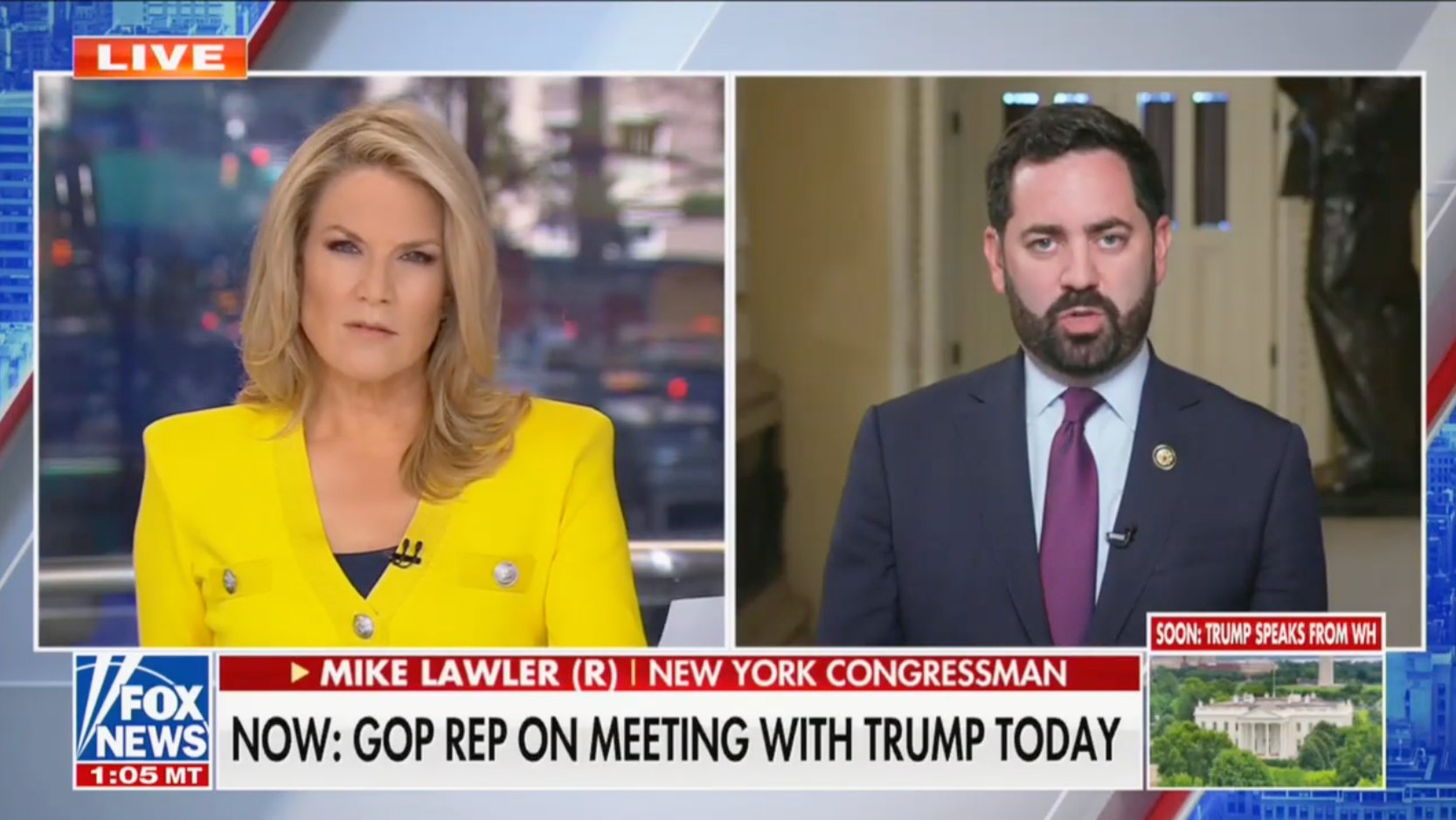 Njujorški republikanski veleposlanik Mike Lawler u utorak 20. svibnja 2025 udari u kritike predsjednika Donalda Trumpa na Fox Newsu
