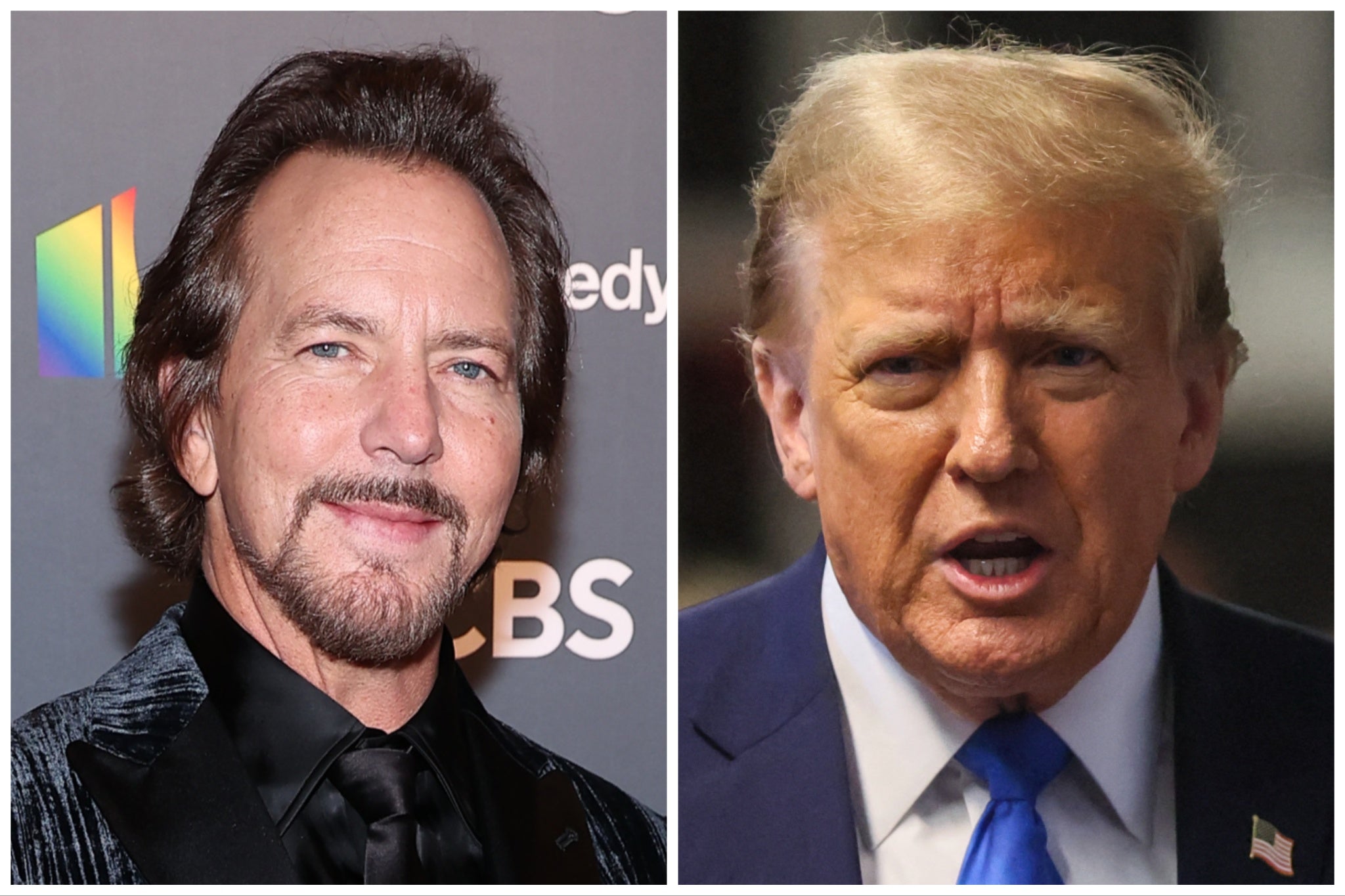 Eddie Vedder i Donald Trump: Politika ide Rock 'n' Roll dok je Frontmen Pearl Jam Vedder pjevao Brucea Springsteena 'Moj grad u ruševinama' nakon što je Trump napao 'The Bossa'.