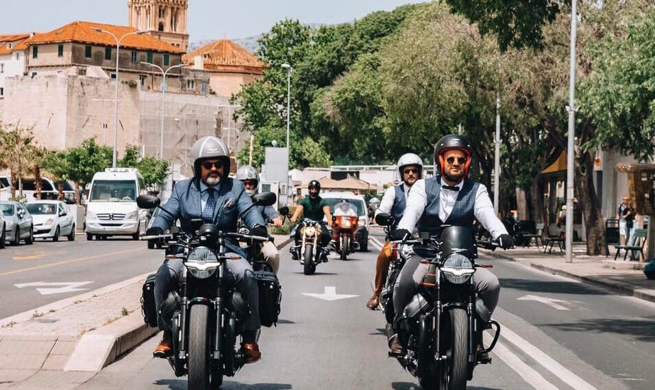 Moto vožnja Splitom u finim odijelima protiv raka prostate