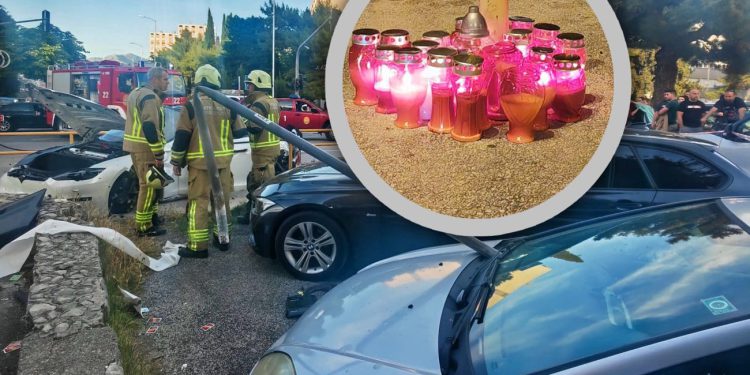 Na mjestu jezive prometne nesreće Splićani već drugi dan pale svijeće