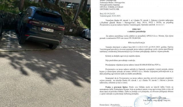 Načelniku terenac od 100.000 KM, roditeljima poskupljenje usluga vrtića