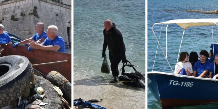 Očišćeno je podmorje u Kaštel Štafiliću, evo detalja akcije