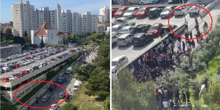 Ovako je izgledao trenutak kada je policija stigla na Pujanke tijekom tučnjave