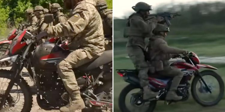 Po dvojica na motoru: Prva ukrajinska ‘bajkerska’ jedinica