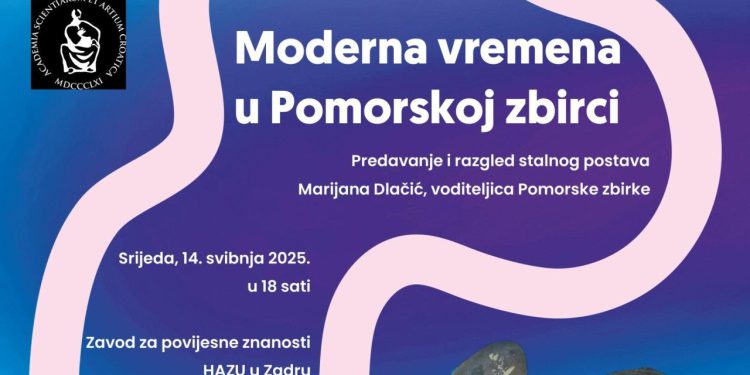 Pomorska zbirka Zavoda za povijesne znanosti HAZU priprema predavanje o utjecaju modernih vremena
