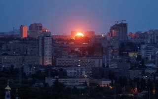 Eksplozija bespilotnih letjelica viđena je tijekom ruskog štrajka drona u Kijevu