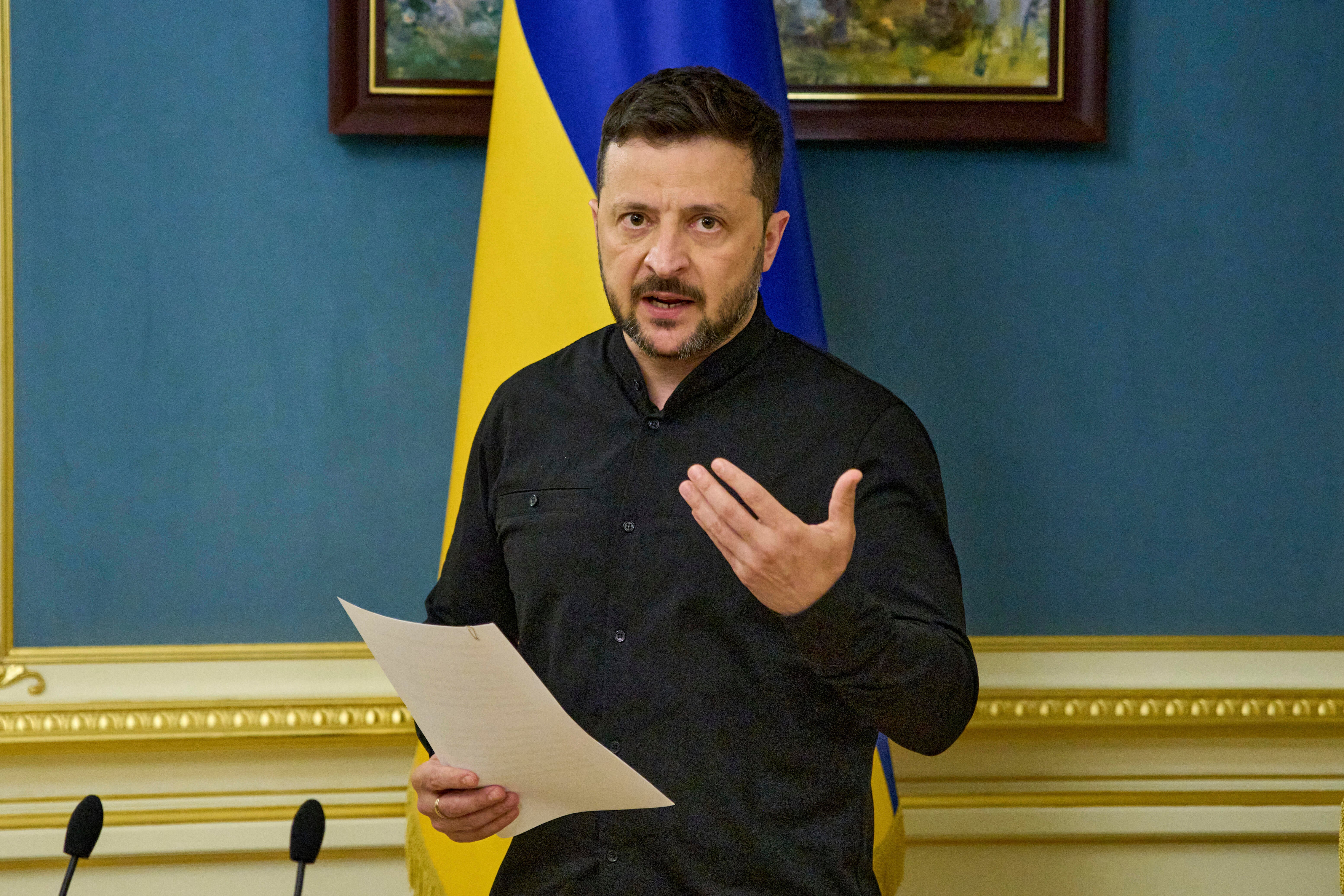 Ukrajinski predsjednik Volodimyr Zelensky, navodeći