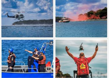 ŠTO AKO ZRAKOPLOV S PUTNICIMA PADNE U MORE Održana velika vježba potrage i spašavanja u akvatoriju Malog Lošinja