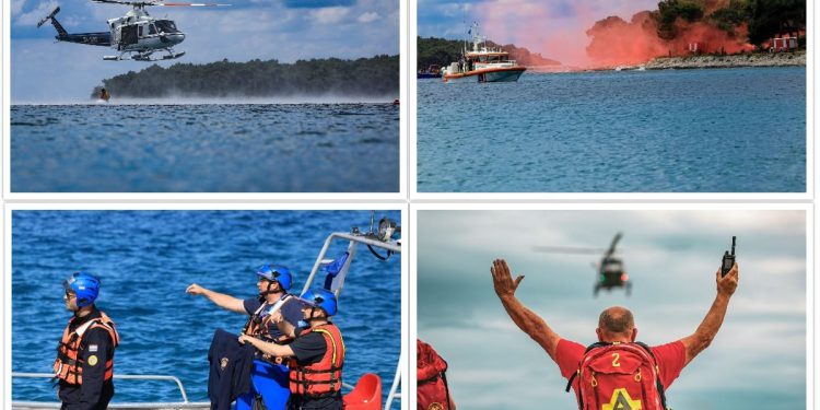 ŠTO AKO ZRAKOPLOV S PUTNICIMA PADNE U MORE Održana velika vježba potrage i spašavanja u akvatoriju Malog Lošinja