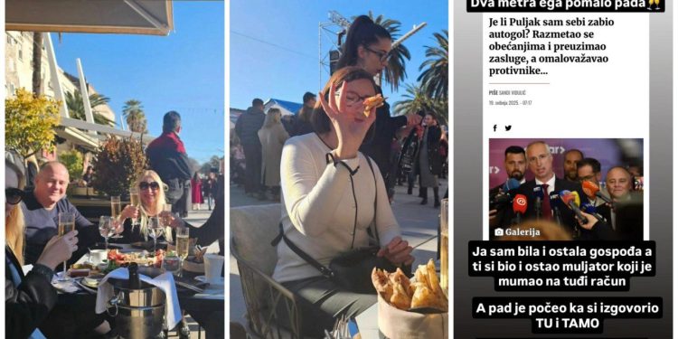 Slobodna Dalmacija – Splitska ‘grofica’ brutalna prema Puljcima: Hoće li vas vrag odnit da više ne žderete na tuđi račun? Okrpila i Ivoševića
