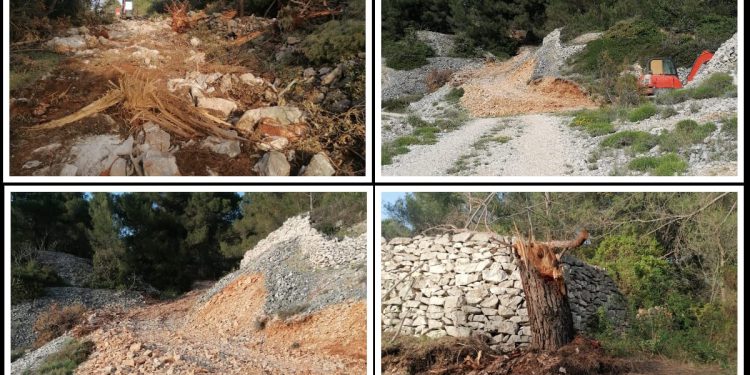 To nema veze s istinom, šire se protupožarni putevi, neće biti nikakve betonizacije!