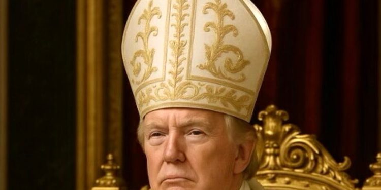 Trump objavljuje sliku sebe kao pape o istini društveno. Kritičari su izbili