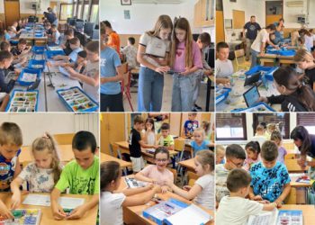 Učenici iz OŠ Cavtat stvarali robotske modele od kockica i učili osnove strujnog kruga (FOTO)