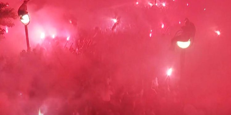 VATRENA TITULA Slavili titulu Rijeke, ispalili signalne rakete