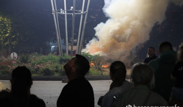VIDEO Manji požar na proslavi Zrinjskog u Mostaru, vatrogasci brzo reagirali