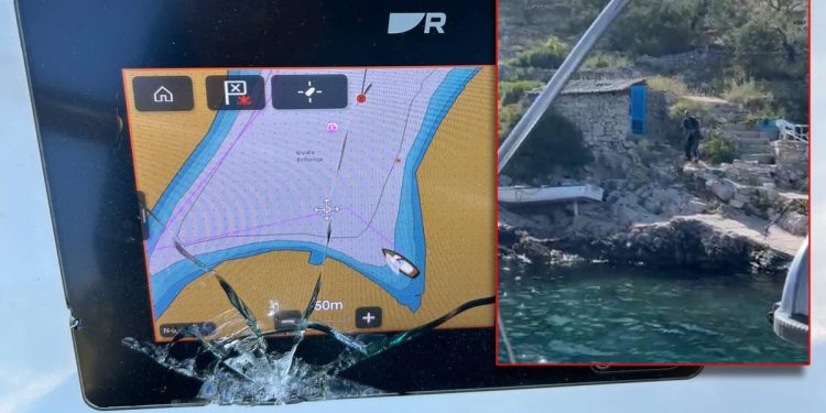 VIDEO POTPUNOG LUDILA Tip kraj Vele Luke kamenovao turiste na jedrilici i vikao da će ih ubiti!