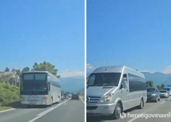 VIDEO Pogledajte kilometarske kolone na ulazu u Mostar