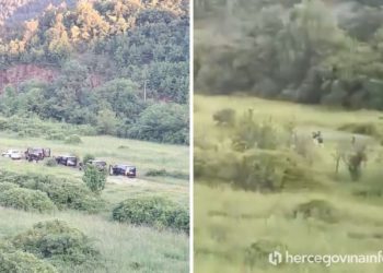 VIDEO Policija u Širokom Brijegu rastjerala veću skupinu nepoznatih osoba