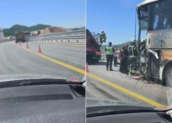 Više ozlijeđenih u teškoj prometnoj nesreći na autocesti kod Splita, sudjelovala dva autobusa