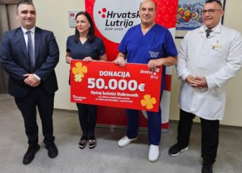 Za Odjel ginekologije i opstetricije: Hrvatska Lutrija donirala 50 tisuća eura Općoj bolnici Dubrovnik